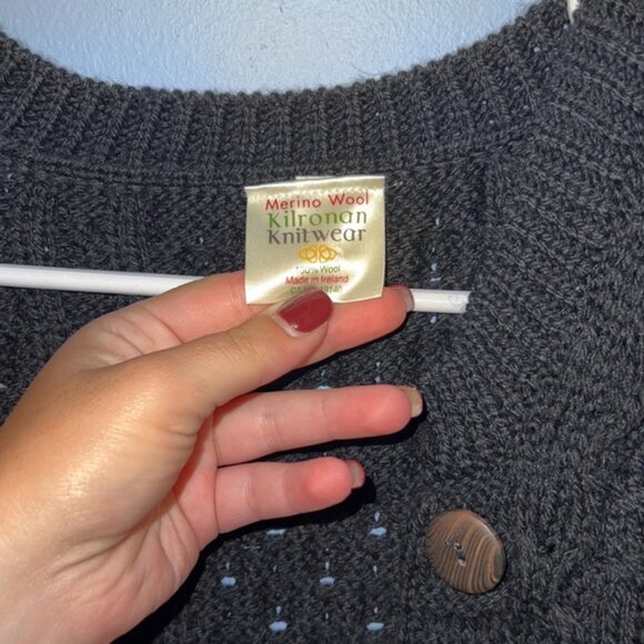 Women’s Wool Kilronan Knitwear Cardigan - Picture 4 of 4